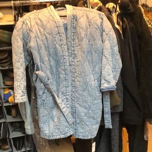 Blank NYC quilted denim topper